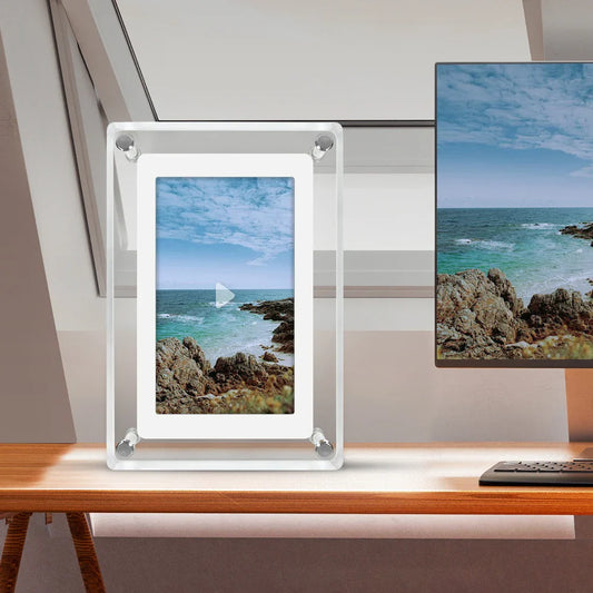 Digitale Fotolijst Acryl – Draagbaar IPS-scherm met Ingebouwde Accu