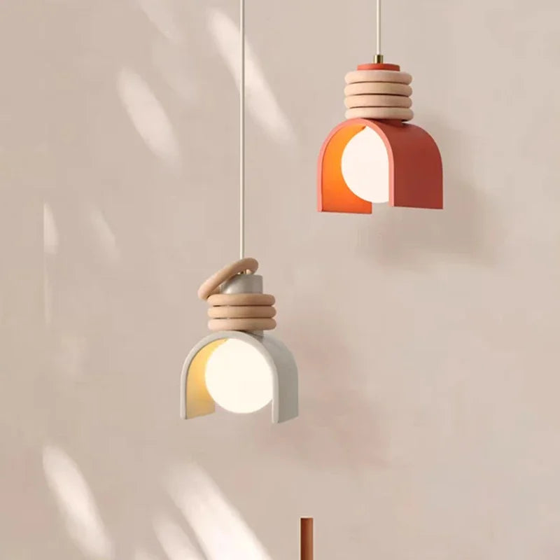 Hanglamp Wabi-Sabi – Japans Minimalistische Resin Plafondlamp voor Eetkamer