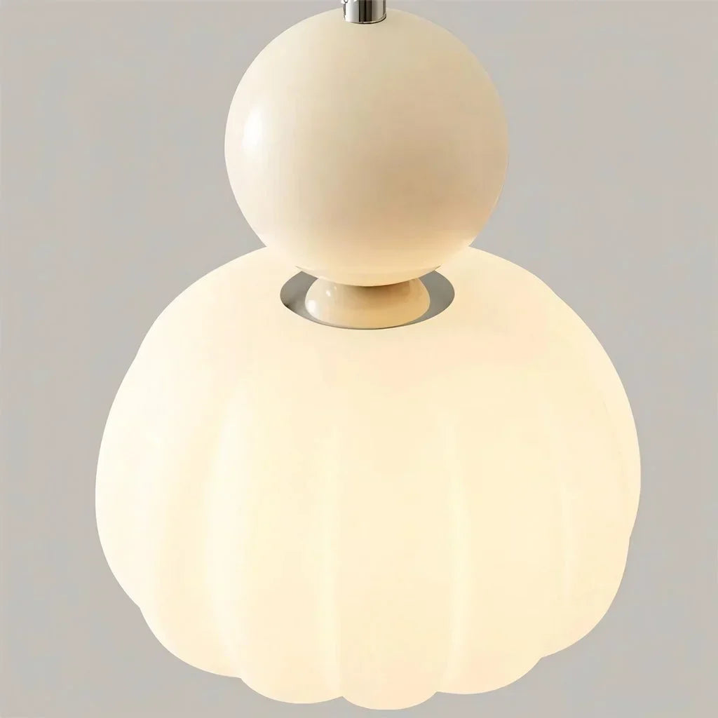 Hanglamp Nordic Pompoen – Moderne LED Plafondlamp voor Eetkamer & Woonkamer