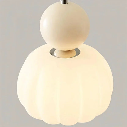 Hanglamp Nordic Pompoen – Moderne LED Plafondlamp voor Eetkamer & Woonkamer