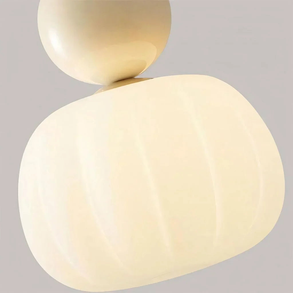 Hanglamp Nordic Pompoen – Moderne LED Plafondlamp voor Eetkamer & Woonkamer
