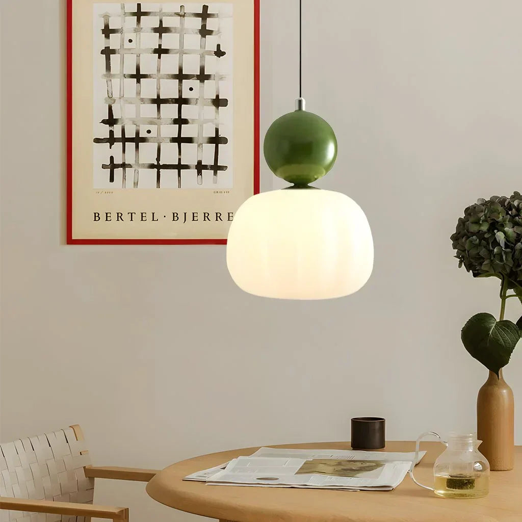 Hanglamp Nordic Pompoen – Moderne LED Plafondlamp voor Eetkamer & Woonkamer