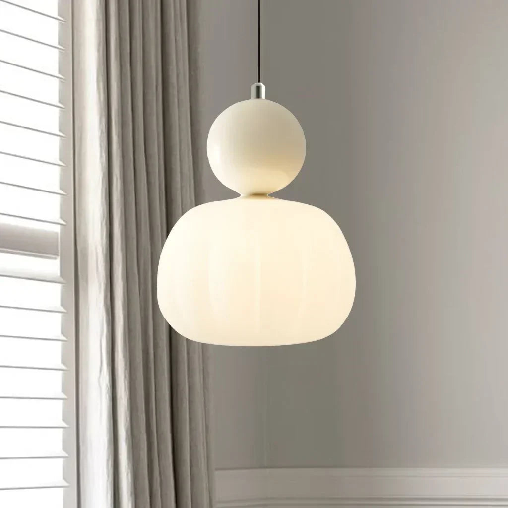Hanglamp Nordic Pompoen – Moderne LED Plafondlamp voor Eetkamer & Woonkamer