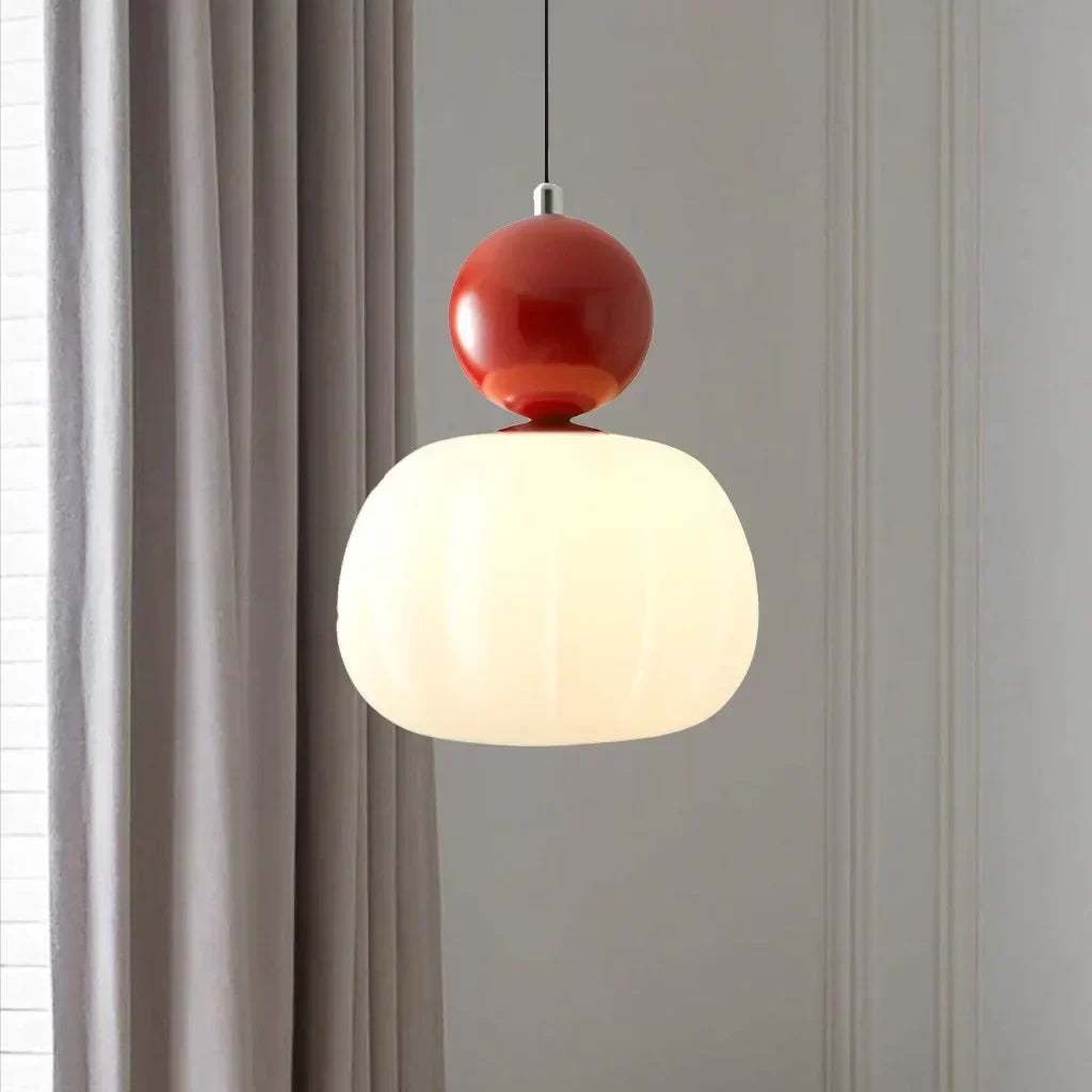 Hanglamp Nordic Pompoen – Moderne LED Plafondlamp voor Eetkamer & Woonkamer