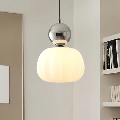 Hanglamp Nordic Pompoen – Moderne LED Plafondlamp voor Eetkamer & Woonkamer