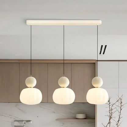 Hanglamp Nordic Pompoen – Moderne LED Plafondlamp voor Eetkamer & Woonkamer