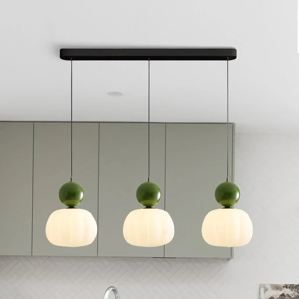 Hanglamp Nordic Pompoen – Moderne LED Plafondlamp voor Eetkamer & Woonkamer