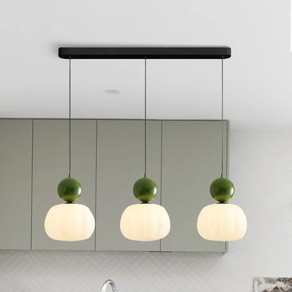 Hanglamp Nordic Pompoen – Moderne LED Plafondlamp voor Eetkamer & Woonkamer