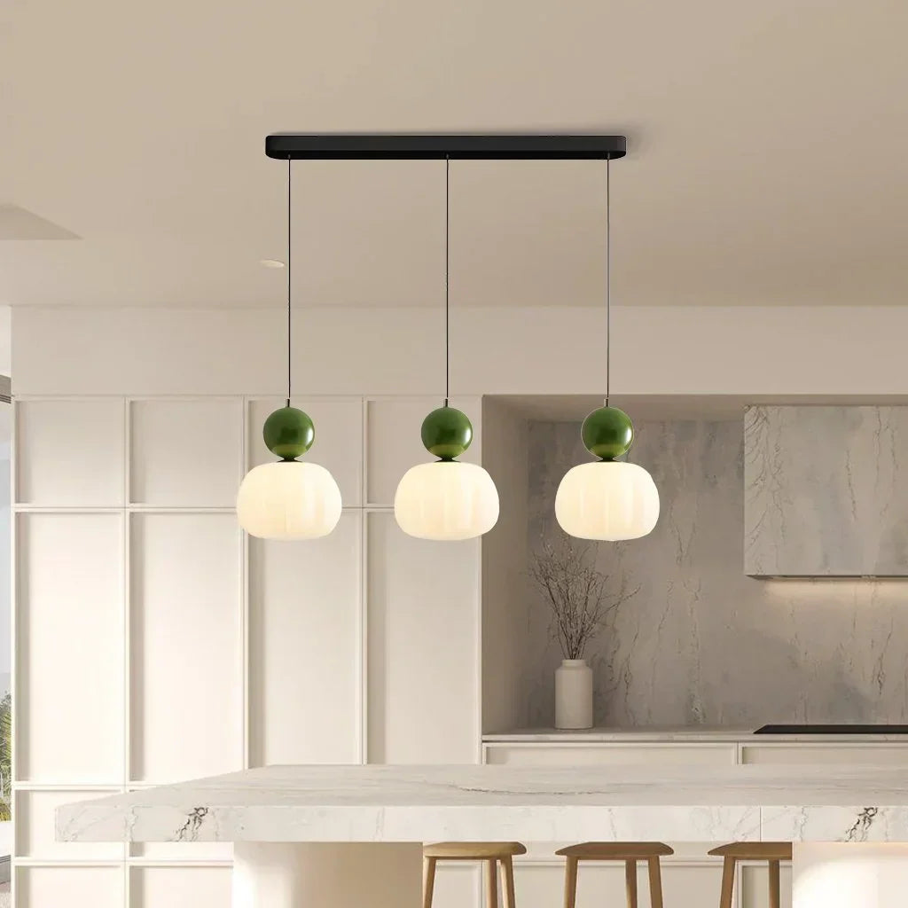Hanglamp Nordic Pompoen – Moderne LED Plafondlamp voor Eetkamer & Woonkamer