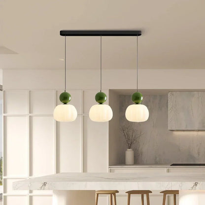 Hanglamp Nordic Pompoen – Moderne LED Plafondlamp voor Eetkamer & Woonkamer