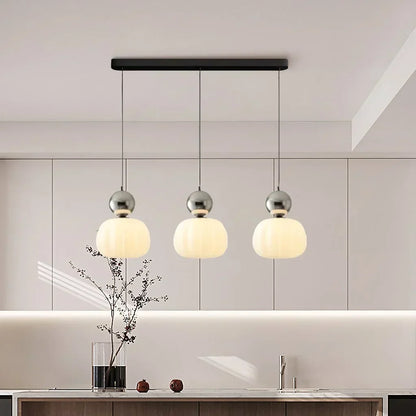 Hanglamp Nordic Pompoen – Moderne LED Plafondlamp voor Eetkamer & Woonkamer