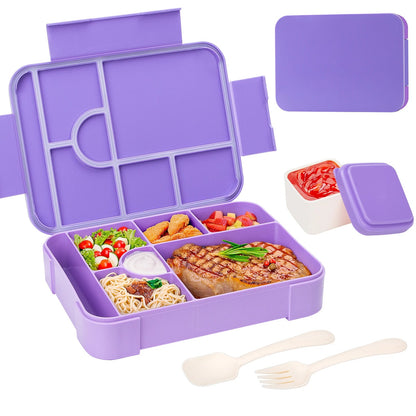 Bento Lunchbox 1330ml Lekvrij – Grote Broodtrommel Magnetronbestendig voor Werk & School