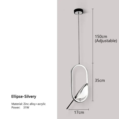 Hanglamp Vogel Design – Moderne Nordic LED Plafondlamp voor Eetkamer & Woonkamer