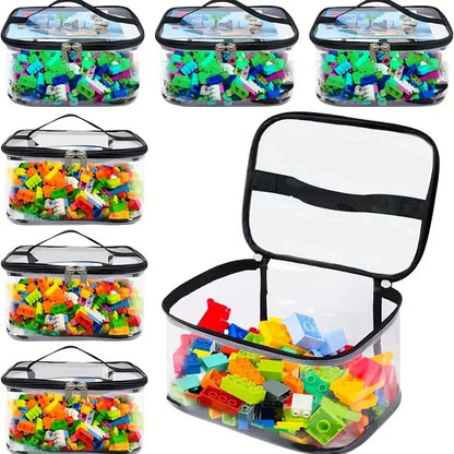 Transparante Opbergzak met Rits – Grote Speelgoed & Opberg Organizer, Set