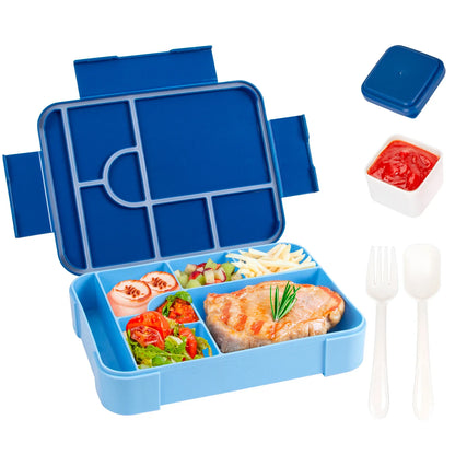 Bento Lunchbox 1330ml Lekvrij – Grote Broodtrommel Magnetronbestendig voor Werk & School