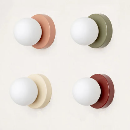 Wandlamp Macaron Gekleurd Glas – Moderne LED Sconce voor Slaapkamer & Hal