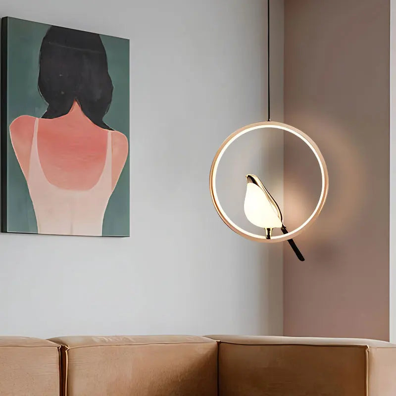 Hanglamp Vogel Design – Moderne Nordic LED Plafondlamp voor Eetkamer & Woonkamer