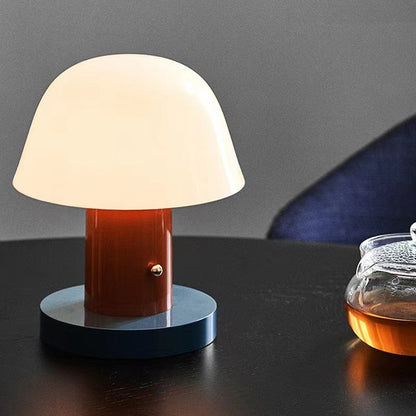 Mushroom Tafellamp Oplaadbaar – Draadloze Dimbare LED Paddenstoellamp met Touch