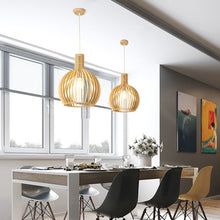 Hanglamp Hout Handgemaakt – Natuurlijke Scandinavische Houten Plafondlamp