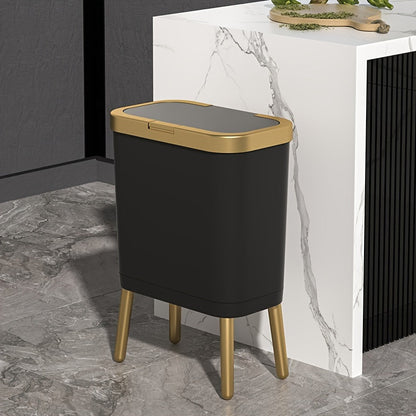 Prullenbak 15L met Pootjes – Moderne Geurdichte Afvalemmer voor Keuken, Woonkamer & Badkamer