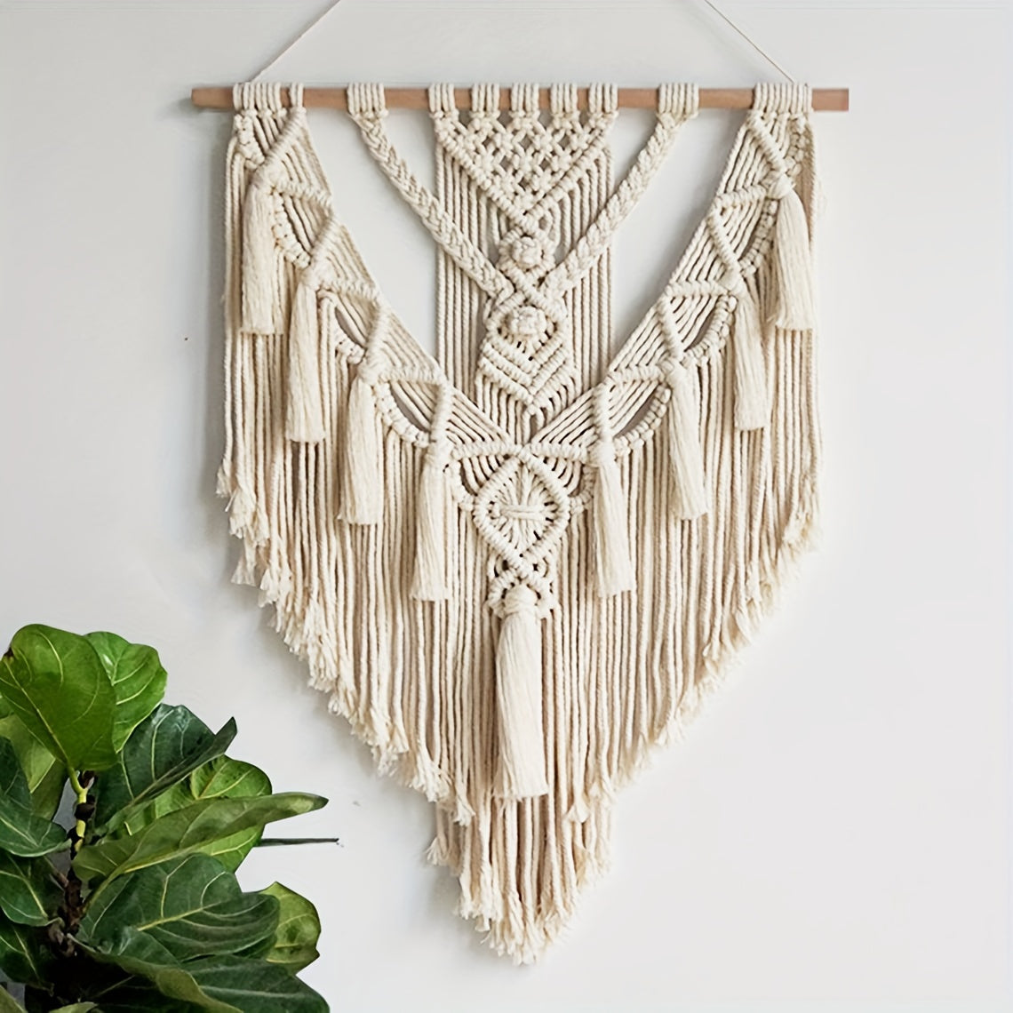 Macramé Wandkleed – Handgemaakte Boho Wanddecoratie voor Woonkamer & Slaapkamer
