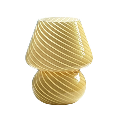 Mushroom Tafellamp Glas – Dimbare USB Paddenstoellamp in Murano-stijl