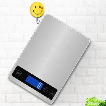 Digitale Keukenweegschaal 15kg – USB Oplaadbaar, Precisie Voedselweegschaal