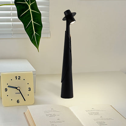 Tafellamp Oplaadbaar Hoedvorm – Creatieve Dimbare LED Bureaulamp met Touch