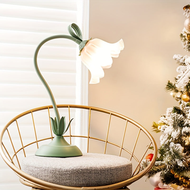 Tafellamp Bloemenkap USB – Romantische Sfeerlamp voor Slaapkamer & Dressoir