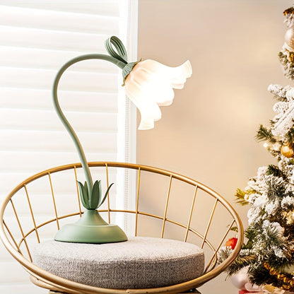 Tafellamp Bloemenkap USB – Romantische Sfeerlamp voor Slaapkamer & Dressoir