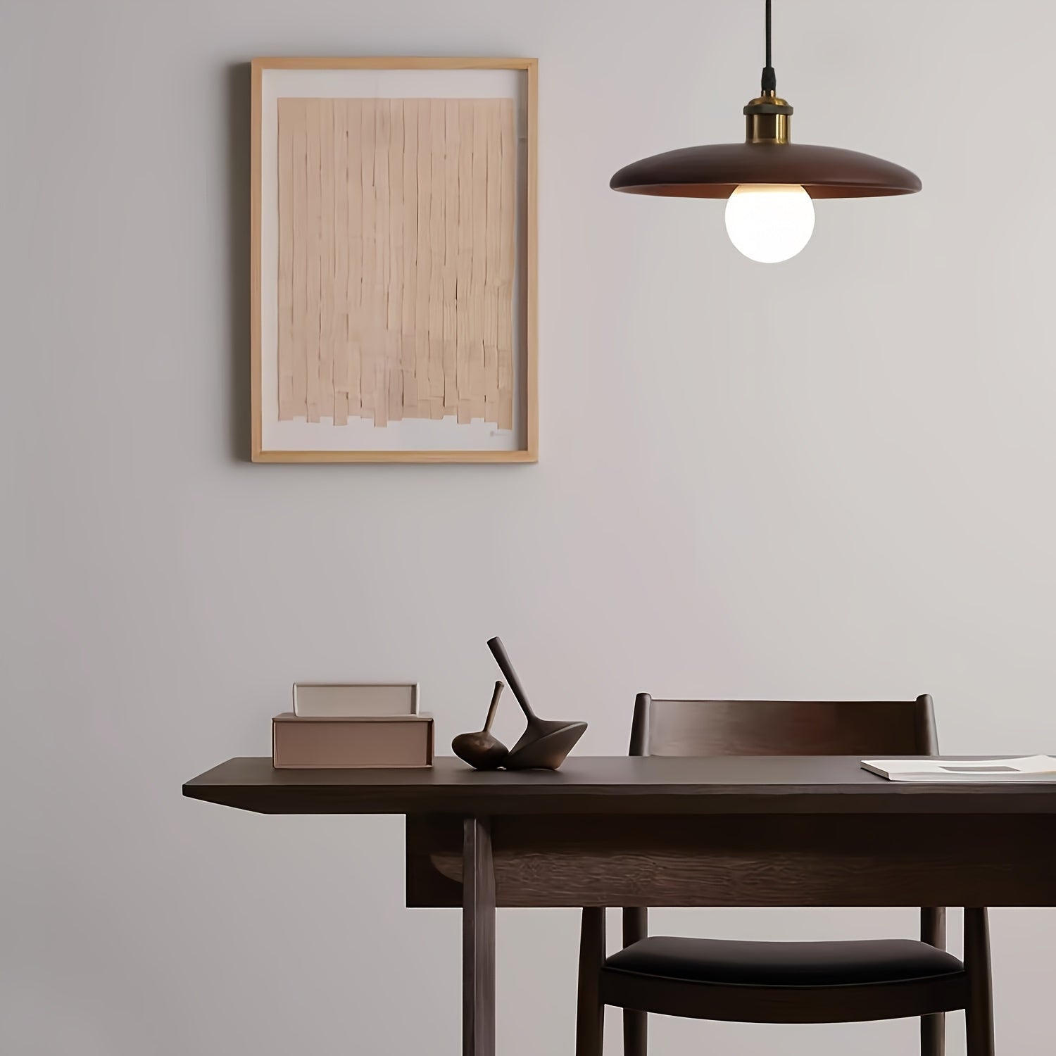 Hanglamp Massief Hout – Scandinavische Houten Plafondlamp voor Eetkamer