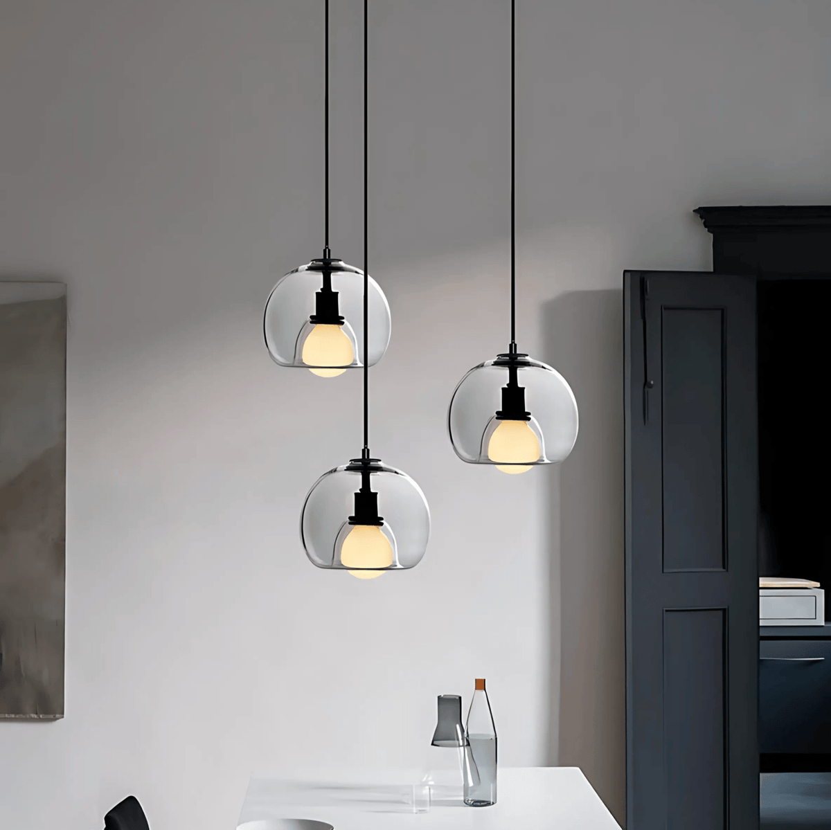 Hanglamp Mondgeblazen Glas – Design Glazen Pendant voor Eettafel & Keukeneiland