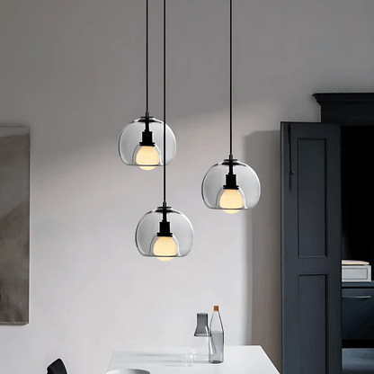 Hanglamp Mondgeblazen Glas – Design Glazen Pendant voor Eettafel & Keukeneiland