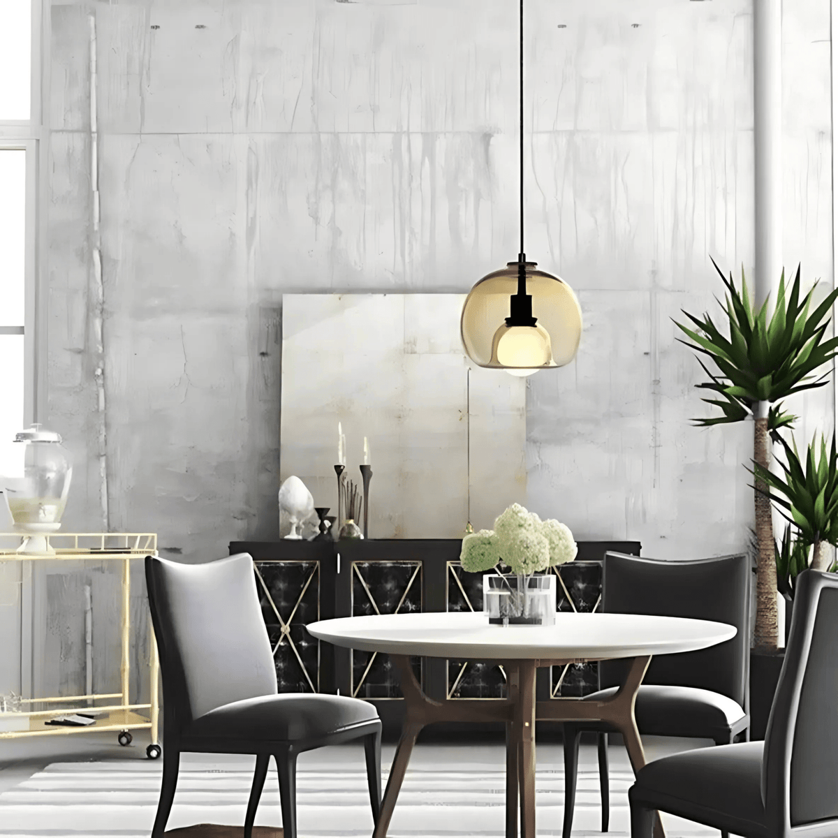Hanglamp Mondgeblazen Glas – Design Glazen Pendant voor Eettafel & Keukeneiland