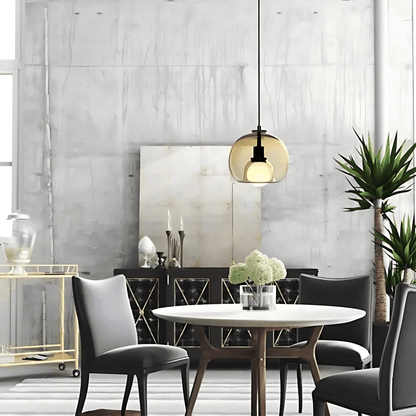 Hanglamp Mondgeblazen Glas – Design Glazen Pendant voor Eettafel & Keukeneiland
