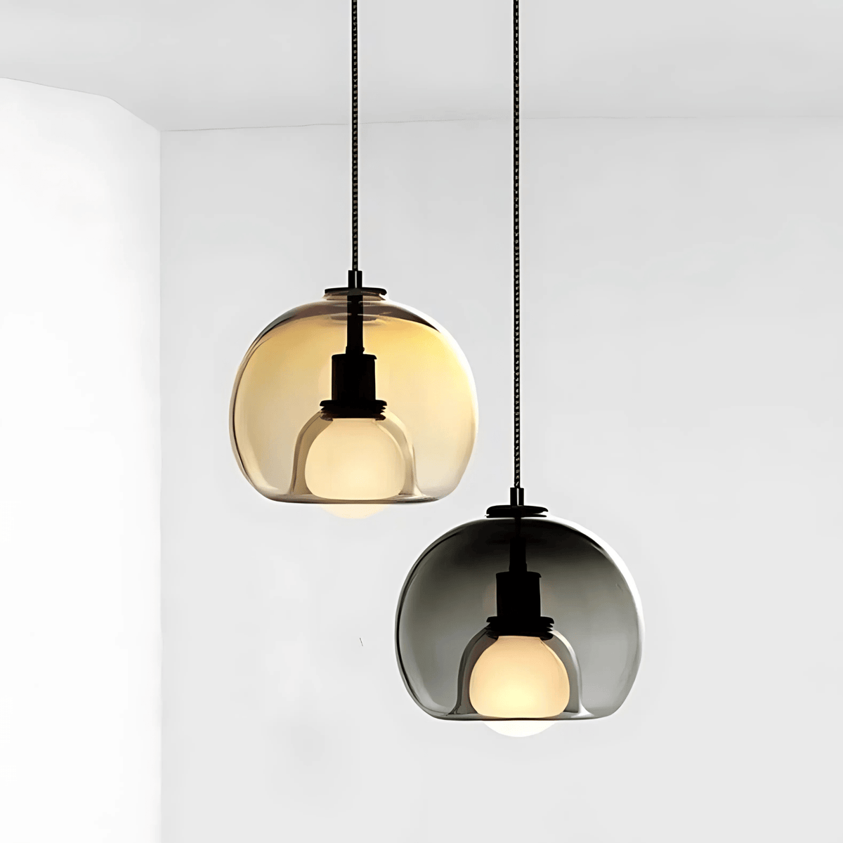 Hanglamp Mondgeblazen Glas – Design Glazen Pendant voor Eettafel & Keukeneiland