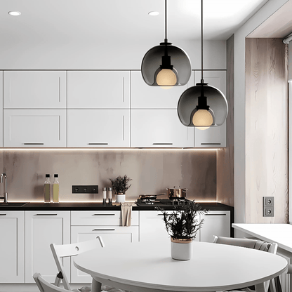 Hanglamp Mondgeblazen Glas – Design Glazen Pendant voor Eettafel & Keukeneiland