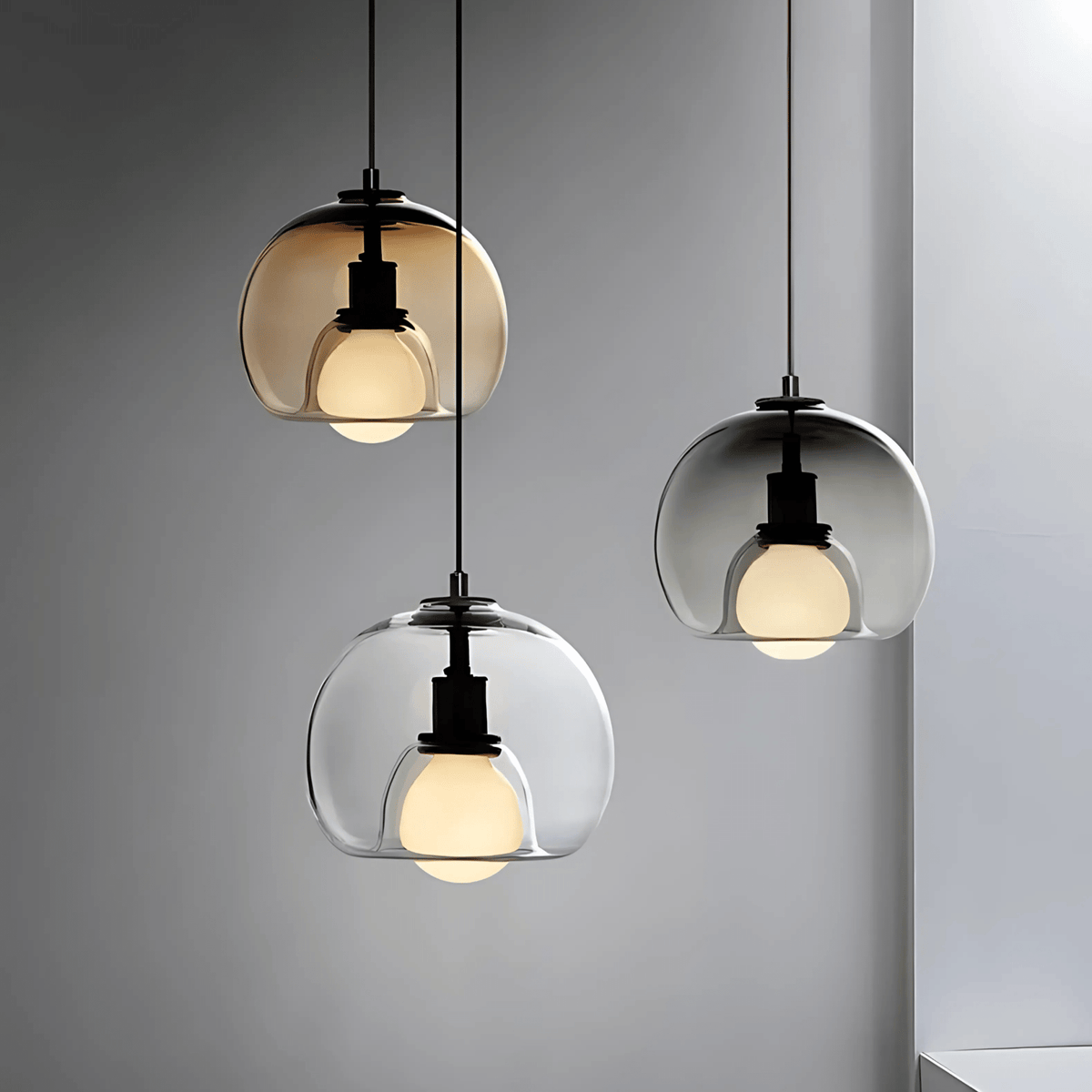 Hanglamp Mondgeblazen Glas – Design Glazen Pendant voor Eettafel & Keukeneiland