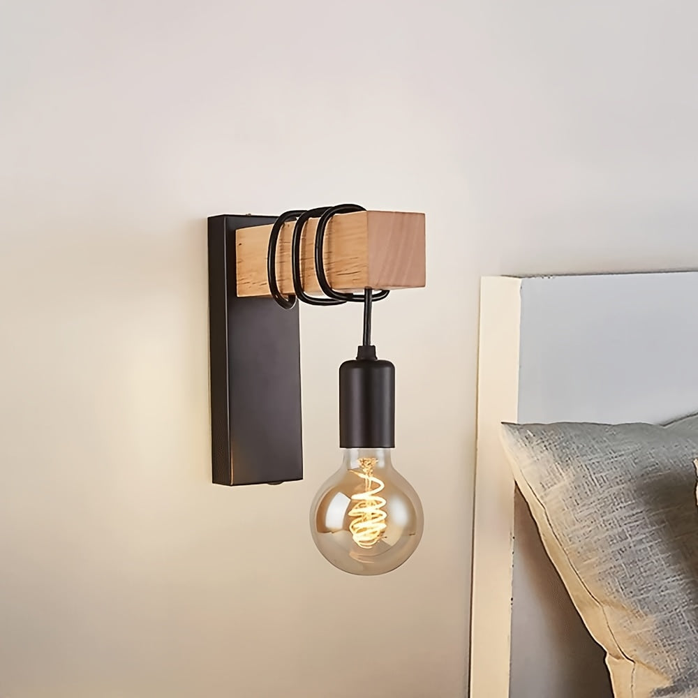 Wandlamp Industrieel Metaal E27 – Minimalistische Sconce voor Hal & Slaapkamer