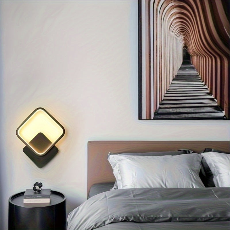 Wandlamp Vierkant LED – Minimalistische Geometrische Sfeerlamp voor Woonkamer