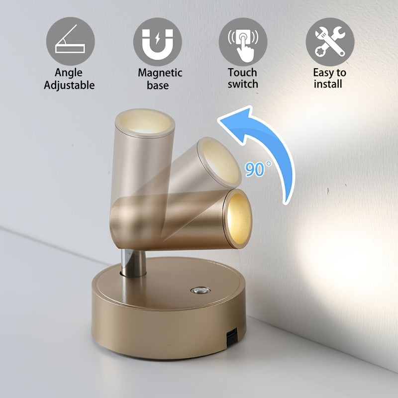 Wandlamp Oplaadbaar Magnetisch – Draadloze LED Wandlamp met Touchbediening