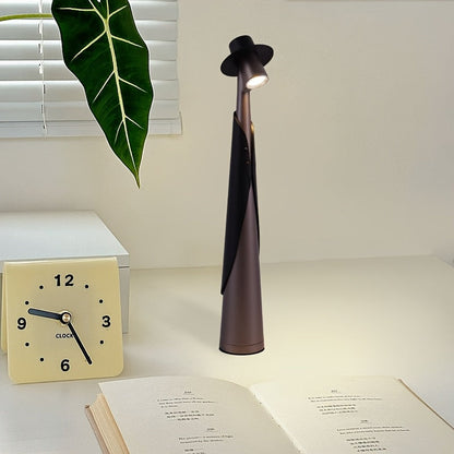 Tafellamp Oplaadbaar Hoedvorm – Creatieve Dimbare LED Bureaulamp met Touch