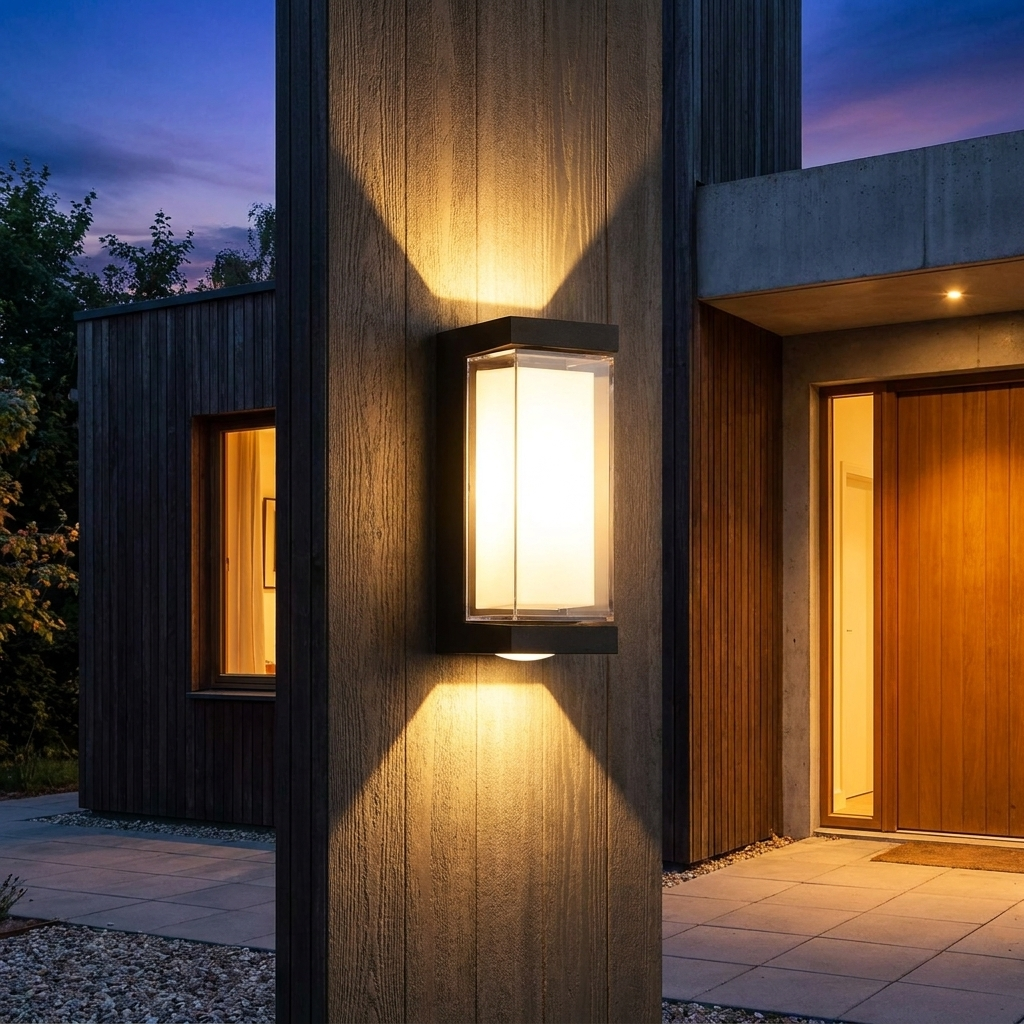 Up-down buitenlamp op gevel