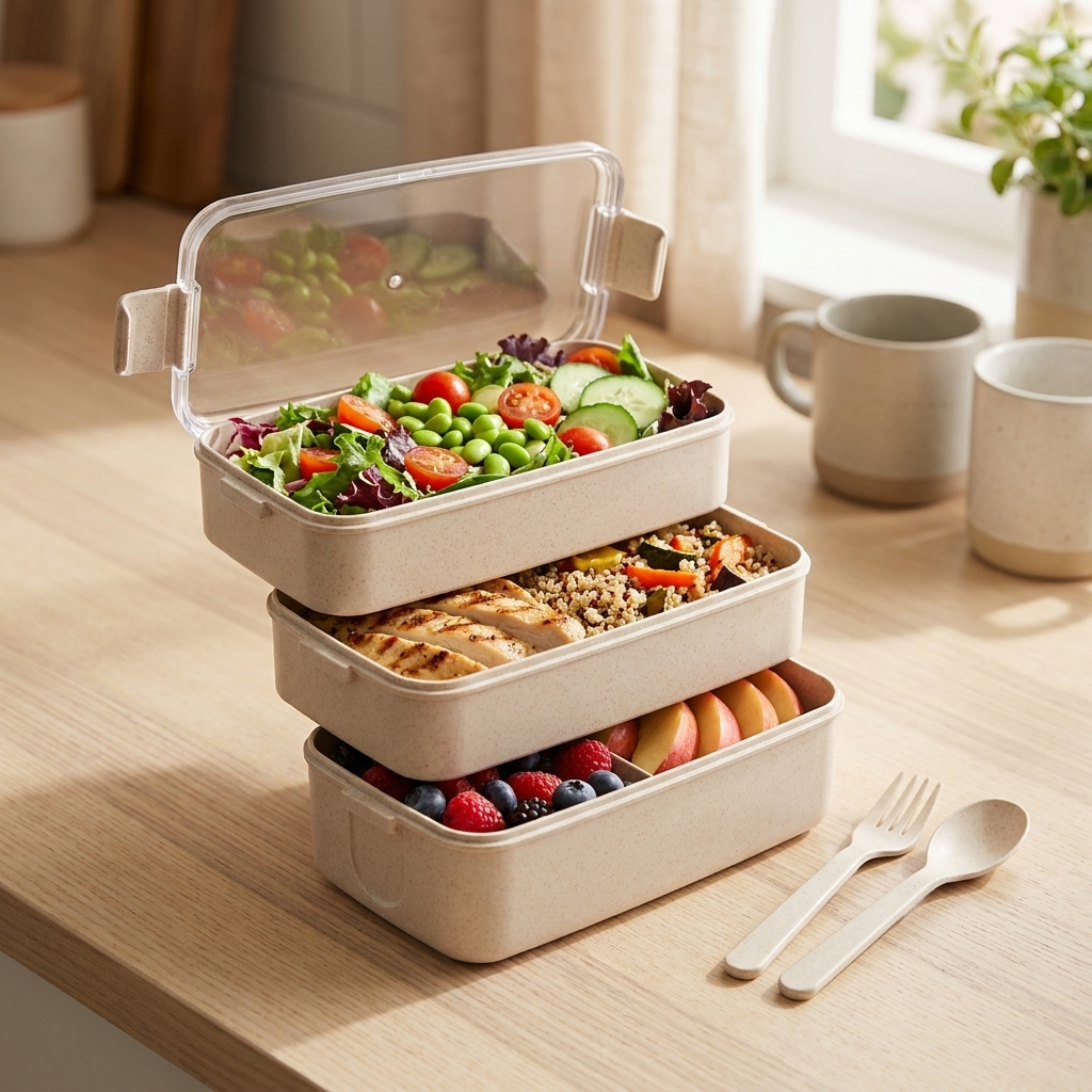 Tarwestro bento lunchbox met verse maaltijd