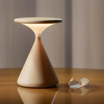 Aurora Draadloze Tafellamp Zandloper – Oplaadbare Sfeerlamp met Warm LED-licht
