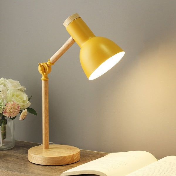 Bureaulamp Hout LED – Scandinavische Minimalistische Leeslamp
