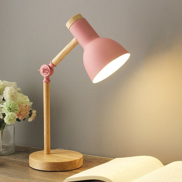 Bureaulamp Hout LED – Scandinavische Minimalistische Leeslamp