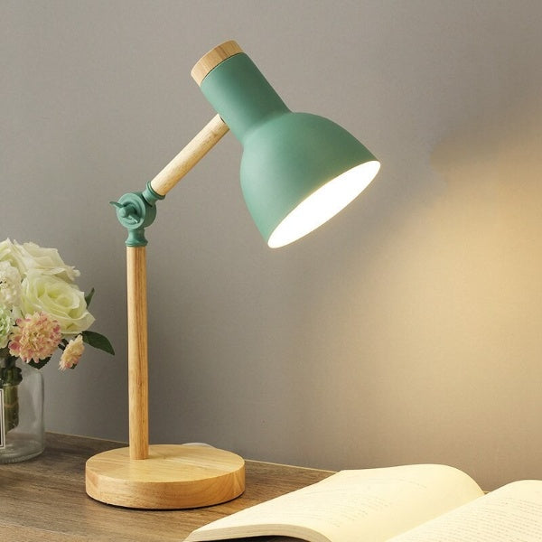 Bureaulamp Hout LED – Scandinavische Minimalistische Leeslamp