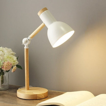 Bureaulamp Hout LED – Scandinavische Minimalistische Leeslamp
