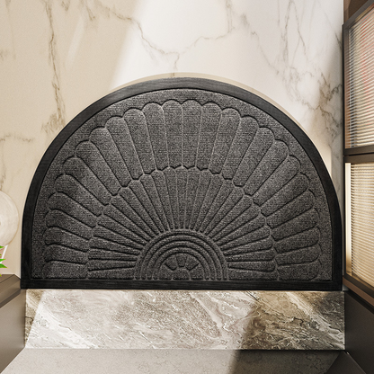 Deurmat Rubber Antislip – Halfronde Deurmat voor Voordeur & Entree